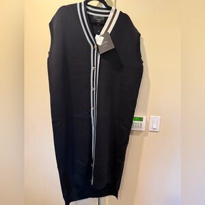 Aleeza Paris Viviana black vest sweater dress